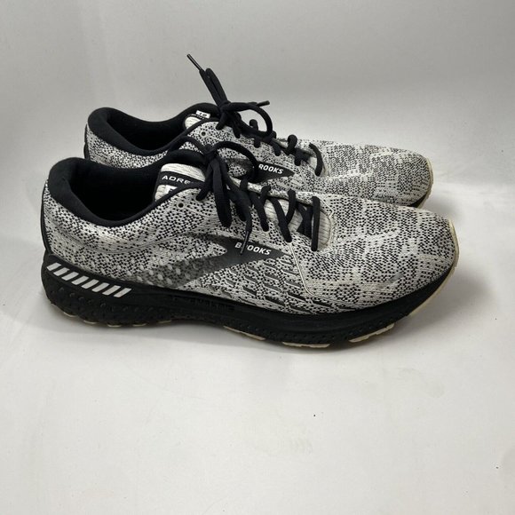 Brooks Adrenaline Mens GTS 21 Running Shoes White Grey Black Sz 11.5 US main image 4